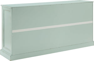 Sideboard Buffet Cabinet with Storage — Distressed Seafoam Blue