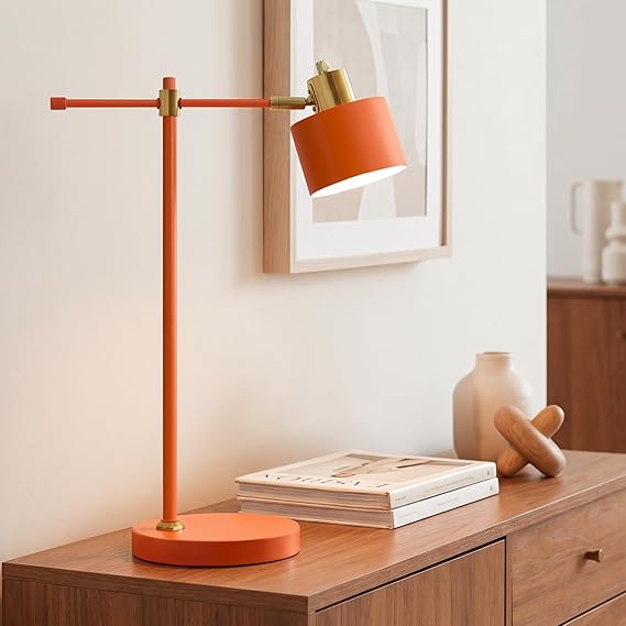 Mid-Century Adjustable Desk Lamp with LED Bulb