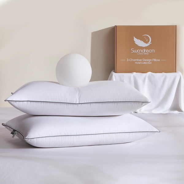 Goose Feather & Down King Pillows 2 Pack