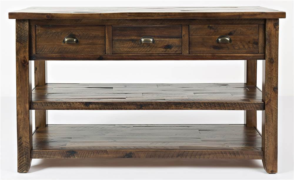 Solid Acacia Farmhouse Console Table 50"L x 18"W x 30"H