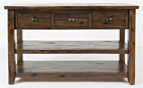 Solid Acacia Farmhouse Console Table 50"L x 18"W x 30"H