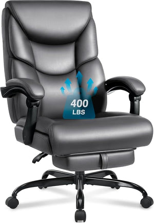 400lb Big & Tall Reclining Office Chair with Footrest