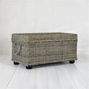 Wicker Rattan Storage Trunk with Lift-Top