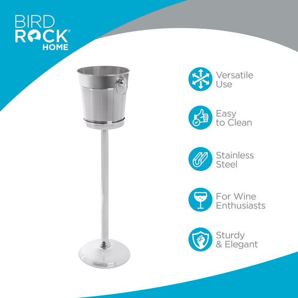 Stainless Steel Champagne Bucket with Floor Stand
