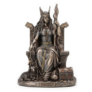 Norse Goddess Frigga Cold Cast Bronze Statue