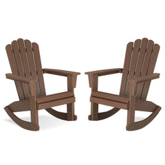 Adirondack Rocking Chair Set of 2 – Recycled Plastic Outdoor Patio Rocker