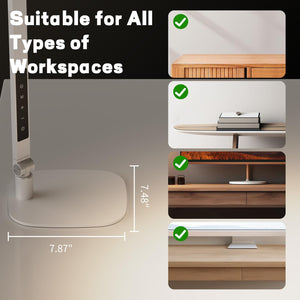 LED Swing Arm Desk Lamp with Dimmer & Timer