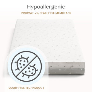 Breathable 2-Stage Crib & Toddler Mattress | Waterproof, Machine Washable