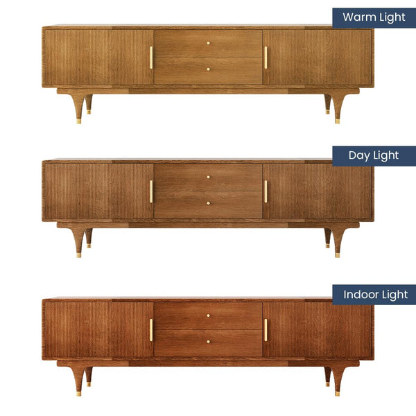 78.74" Mid Century Modern TV Stand with Storage