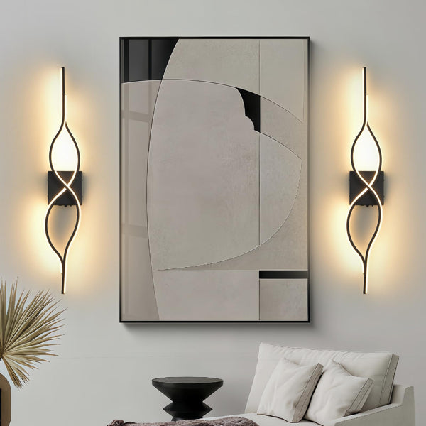 Battery Operated LED Wall Sconces Set of 2 – Dimmable, Remote Control