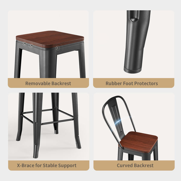 3-Piece Bar Table and Chairs Set