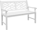 Outdoor Wood Patio Bench – 2-Person, 46" W
