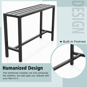 Metal Outdoor Bar Table – Counter Height Pub Dining Table
