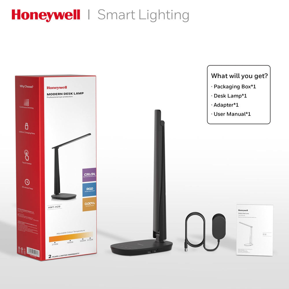 LED Desk Lamp with USB Charging Ports