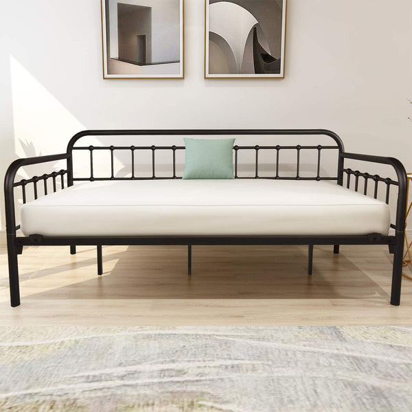 Twin Metal Daybed Frame with Sofa Bed Conversion