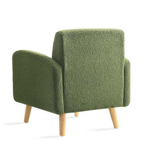 Mid-Century Modern Boucle Accent Chair