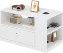 Height Adjustable Mobile Standing Desk with Storage