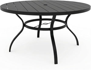 Outdoor Patio Dining Table with Umbrella Hole