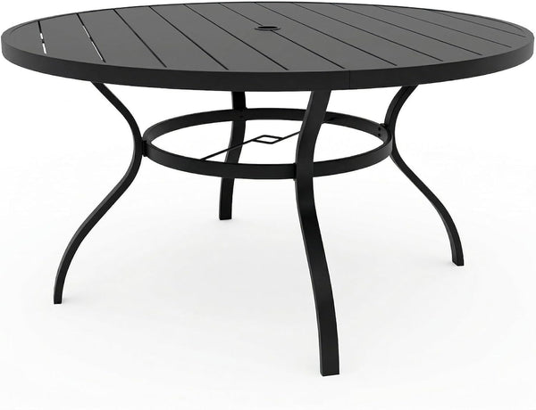 Outdoor Patio Dining Table with Umbrella Hole