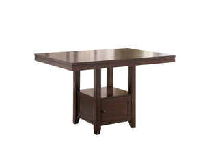 7-Piece Counter Height Dining Table Set with 6 Upholstered Chairs