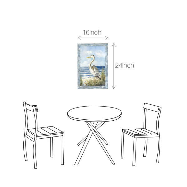 Framed Coastal Seabird Wall Art Print