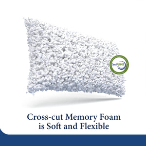 Adjustable Shredded Memory Foam Pillow – Bamboo Cover, Queen & King Sizes