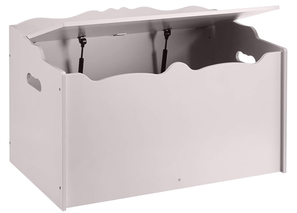 Kids Wooden Toy Storage Chest with Safety Lid