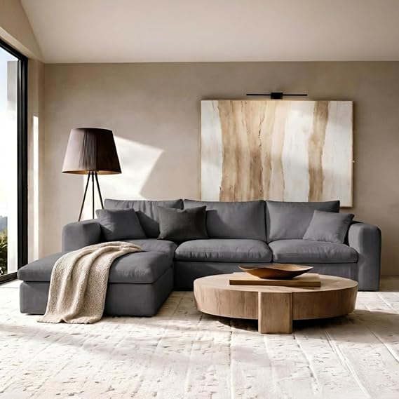 Oversized Modular L-Shaped Sectional Sofa