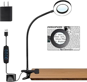 Clip-On Desk Lamp with Dimmable LED