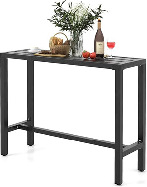 Metal Outdoor Bar Table – Counter Height Pub Dining Table