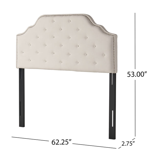 Silas Fabric Headboard – Queen/Full, Ivory