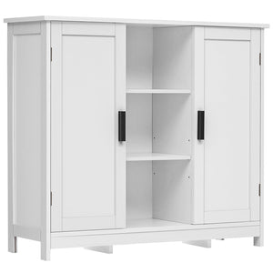 Storage Cabinet with 2 Doors & 4 Shelves