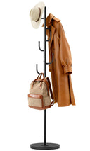 Heavy Duty Freestanding Coat Rack with Wood Base
