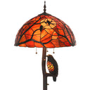 Tiffany Style Stained Glass Floor Lamp – Ravens & Moon