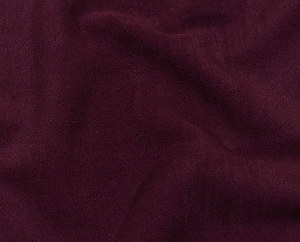 Wine Wool Blend Coating Fabric – Heavy Weight, 59" Wide
