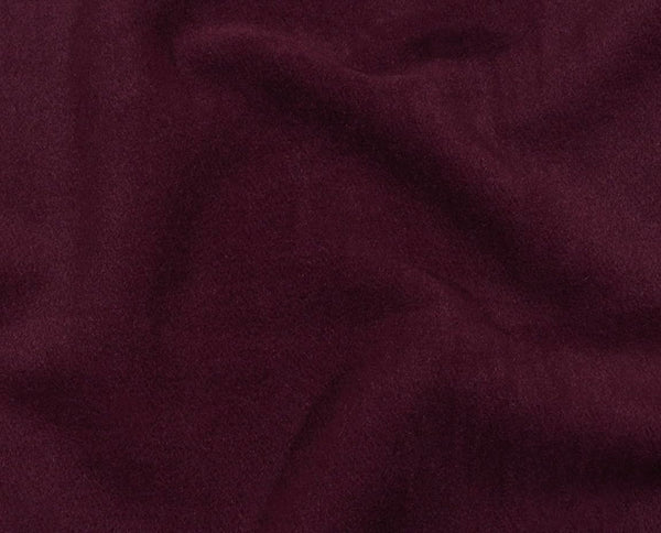 Wine Wool Blend Coating Fabric – Heavy Weight, 59" Wide
