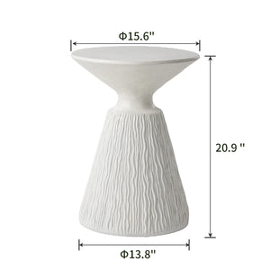Mushroom Round Concrete Outdoor Side Table