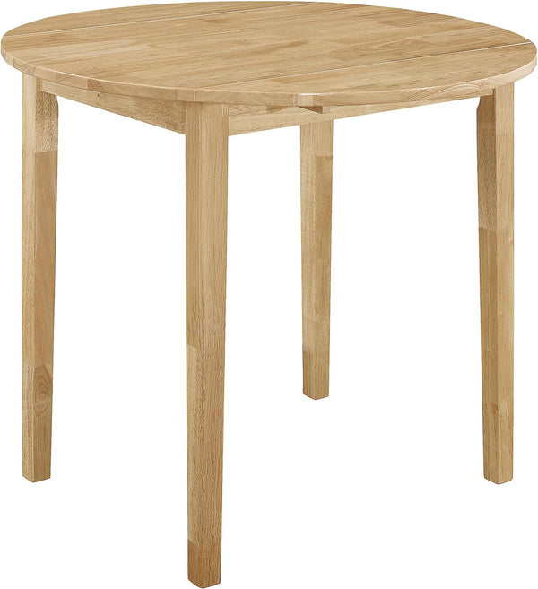 3-Piece Drop Leaf Dining Set with Cushioned Chairs
