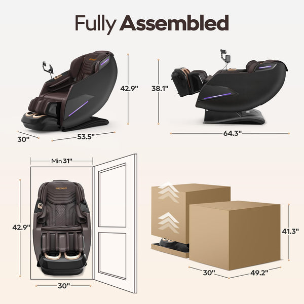 4D Full Body Zero Gravity SL-Track Massage Chair