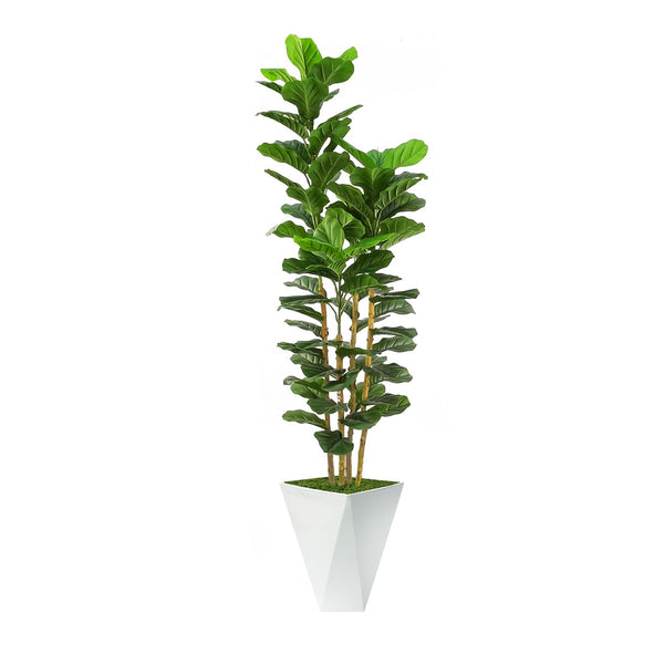 Artificial Fiddle Leaf Fig Tree with Planter – 6 ft
