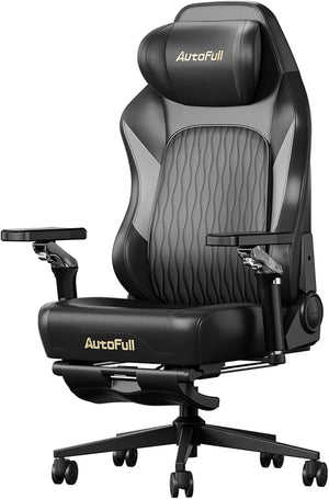 Ergonomic Gaming Chair with Lumbar Support, Massage & Heated Seat