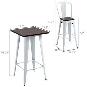 3-Piece Bar Height Dining Set