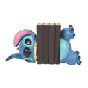 Stitch Biting Bookends – Stone Resin, 9.25 Inch, Blue