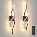 LED Wall Sconces Set of 2 – Dimmable, Remote Control, USB Rechargeable