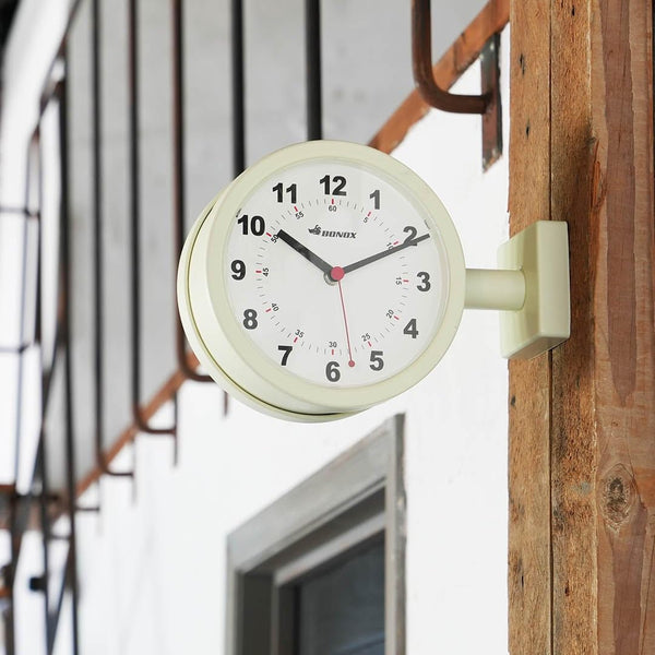 Double-Sided Wall Clock – Small Indoor Station Clock