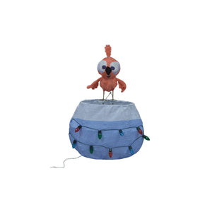 28-Inch 3D Pre-Lit Bird That Swims Christmas Yard Decoration