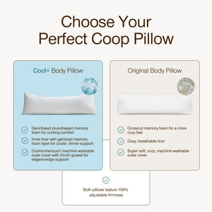 Cooling Adjustable Body Pillow 18x52