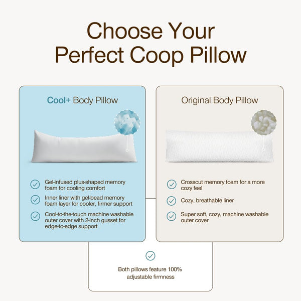 Cooling Adjustable Body Pillow 18x52