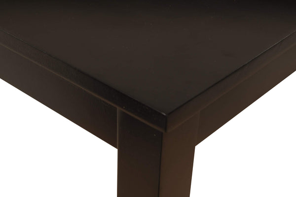 Almost Black Rectangular Dining Table – Seats 6, Wood & Veneer