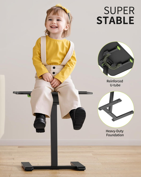 Adjustable TV Tray Table with Wheels